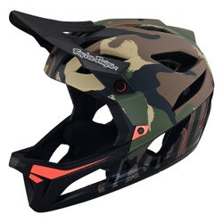 Troy Lee Designs Stage Mips Signature Camo Helmet in Army Green